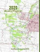 2020 Weekly Planner: West Abbeville, Louisiana (1975): Vintage Topo Map Cover