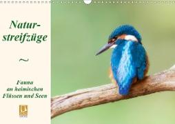 Naturstreifzüge. Fauna an heimischen Flüssen und Seen (Wandkalender 2020 DIN A3 quer)