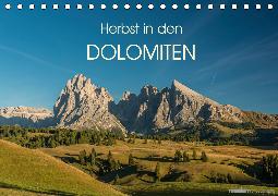 Herbst in den Dolomiten (Tischkalender 2020 DIN A5 quer)