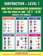 Preschool Math Workbook (Kindergarten Subtraction/taking away Level 1): 30 full color preschool/kindergarten subtraction worksheets that can assist wi