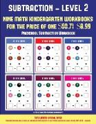 Preschool Subtraction Workbook (Kindergarten Subtraction/Taking Away Level 2): 30 Full Color Preschool/Kindergarten Subtraction Worksheets (Includes 8