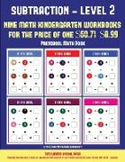 Preschool Math Book (Kindergarten Subtraction/Taking Away Level 2): 30 Full Color Preschool/Kindergarten Subtraction Worksheets (Includes 8 Printable