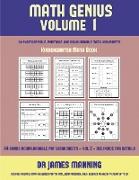 Kindergarten Math Book (Math Genius Vol 1): This Book Is Designed for Preschool Teachers to Challenge More Able Preschool Students: Fully Copyable, Pr