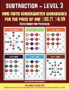 Math Books for Preschool (Kindergarten Subtraction/Taking Away Level 3): 30 Full Color Preschool/Kindergarten Subtraction Worksheets (Includes 8 Print