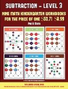 Pre K Math (Kindergarten Subtraction/Taking Away Level 3): 30 Full Color Preschool/Kindergarten Subtraction Worksheets (Includes 8 Printable Kindergar