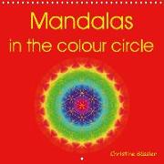 Mandalas in the colour circle (Wall Calendar 2020 300 × 300 mm Square)