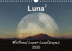 Luna 2 - fictional lunar landscapes (Wall Calendar 2020 DIN A4 Landscape)