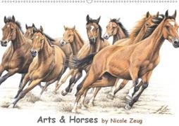 Arts & Horses (Wandkalender 2020 DIN A2 quer)