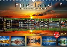 Friesland, wo die Natur sich spiegelt (Wandkalender 2020 DIN A3 quer)