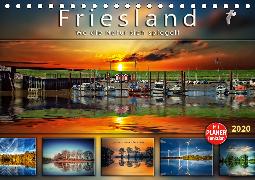 Friesland, wo die Natur sich spiegelt (Tischkalender 2020 DIN A5 quer)