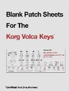 Blank Patch Sheets for the Korg Volca Keys: Unofficial and Unauthorized