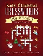 Kid's Christmas Crosswords: Large-Type Puzzles for Ages 8 and Up