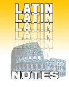 Latin Notes: Latin Journal, 8x10 Composition Book, Latin School Notebook, Latin Language Student Gift