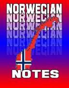 Norwegian Notes: Norwegian Journal, 8x10 Composition Book, Norwegian School Notebook, Norwegian Language Student Gift