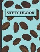 Sketchbook: Coffee Bean Sketchbook to Practice Doodling and Drawing