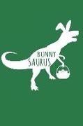 Bunny Saurus: Funny Dinosaur Easter Gift Blank Lined Notebook Journal for Kids