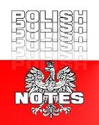 Polish Notes: Polish Journal, 8x10 Composition Book, Polish School Notebook, Polish Language Student Gift