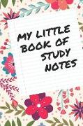 My Little Book of Study Notes: Lined Notebook