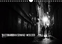 Skateboarden in Schwarz-Weiß (Wandkalender 2020 DIN A4 quer)