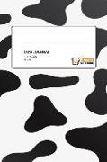 Cow Journal: 101 Blank Lined Pages - 6 X 9 Notebook with Funny Cow Print Pattern on the Cover. Cute Gift Idea for Cow Lover, Farmer