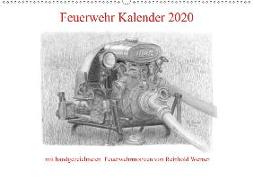 Feuerwehr Kalender 2020 (Wandkalender 2020 DIN A2 quer)