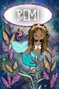 Mermaid Dreams Remi: Wide Ruled Composition Book Diary Lined Journal