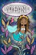 Mermaid Dreams Stephanie: Wide Ruled Composition Book Diary Lined Journal