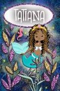 Mermaid Dreams Tatiana: Wide Ruled Composition Book Diary Lined Journal