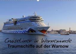 Cruiseliner in Warnemünde (Wandkalender 2020 DIN A2 quer)
