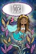 Mermaid Dreams Tori: Wide Ruled Composition Book Diary Lined Journal