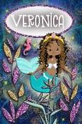 Mermaid Dreams Veronica: Wide Ruled Composition Book Diary Lined Journal