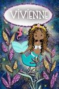 Mermaid Dreams Vivienne: Wide Ruled Composition Book Diary Lined Journal