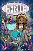 Mermaid Dreams Wynter: Wide Ruled Composition Book Diary Lined Journal