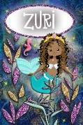 Mermaid Dreams Zuri: Wide Ruled Composition Book Diary Lined Journal
