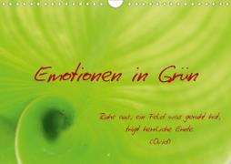 Emotionen in Grün (Wandkalender 2020 DIN A4 quer)