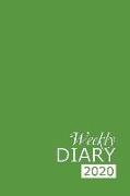 Weekly Diary 2020: Green Weekly Diary for 2020, Week to View (January to December) Planner (6x9 Inch)