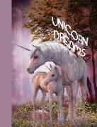 Unicorn Dreams: A Composition Notebook College Ruled Lined Pages Journal (7.44 X 9.69)