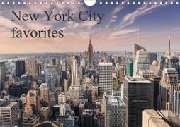 New York City favorites / UK-Version (Wall Calendar 2020 DIN A4 Landscape)