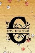 My Journal: Initial Letter C Alphabet Journal Notebook Monogram Composition Book with College Ruled Lined Blank Pages for Women or