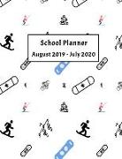 2019-2020 Student Planner: Weekly, Monthly and Yearly Calendar