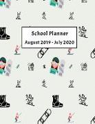 2019-2020 School Planner: Weekly, Monthly and Yearly Calendar