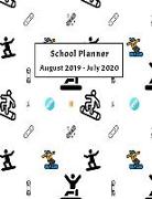 Student Planner August 2019 - July 2020: Weekly, Monthly and Yearly Calendar