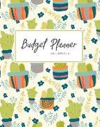 Budget Planner Organizer: Daily, Monthly & Yearly Budgeting Calendar Organizer for Expenses, Money, Debt and Bills Tracker, Undated, Cactus Spri