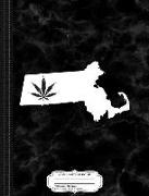 Massachusetts Weed 420 Composition Notebook: College Ruled 93/4 X 71/2 100 Sheets 200 Pages for Writing