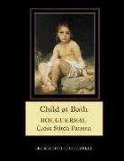 Child at Bath: Bouguereau Cross Stitch Pattern
