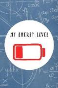 My Energy Level: Blank Lined Notebook Journal Diary Composition Notepad 120 Pages 6x9 Paperback ( Teacher Gift ) Black Stars