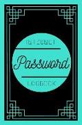 Turquoise Internet Password Logbook: A Notebook for Storing Passwords