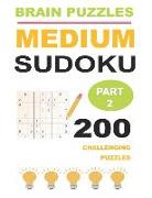 Medium Sudoku Part 2: 200 Challenging Puzzles