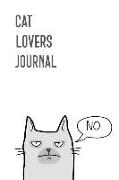 Cat Lovers Journal: Lined Notebook for Journaling and Writing Gift: 6x9 Inch, 103 Custom Pages