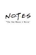 Notes: The One Where I Write: Friends Inspired Notebook